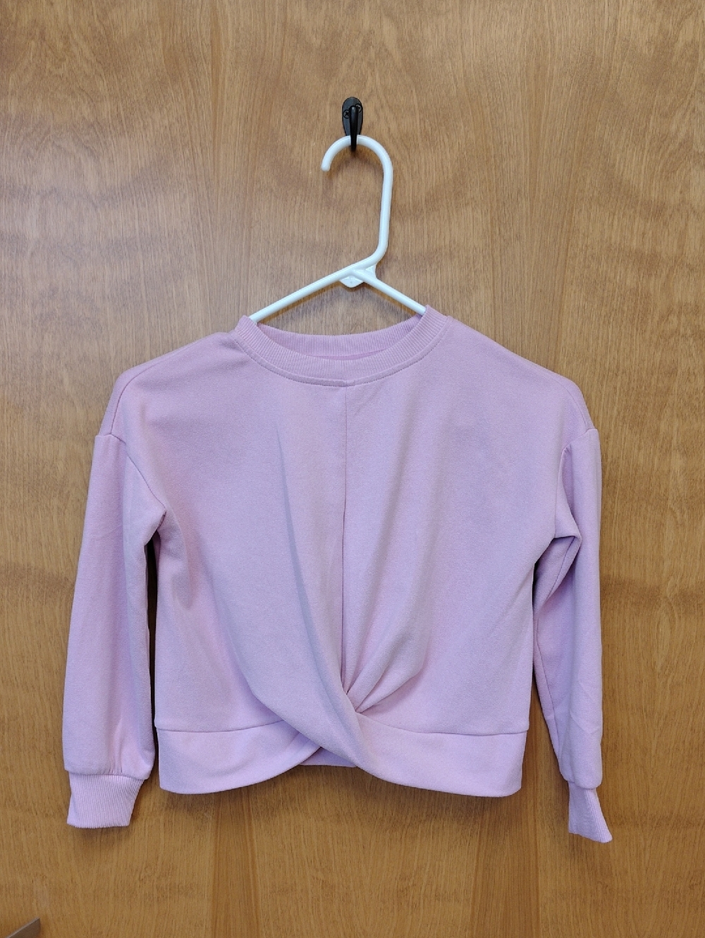 Yogalicious Girls Melange Butterfly Sweatshirt in Light Pink